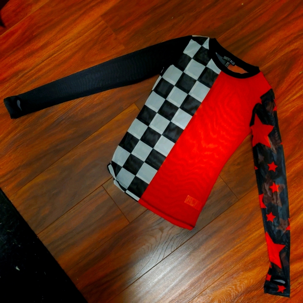 Current mood sheer top